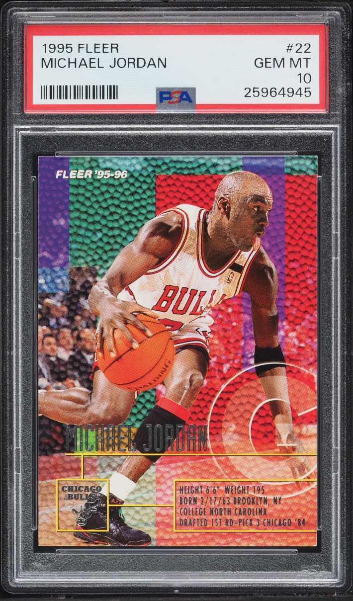 1995 Fleer Basketball Michael Jordan #22 PSA 10 GEM MINT