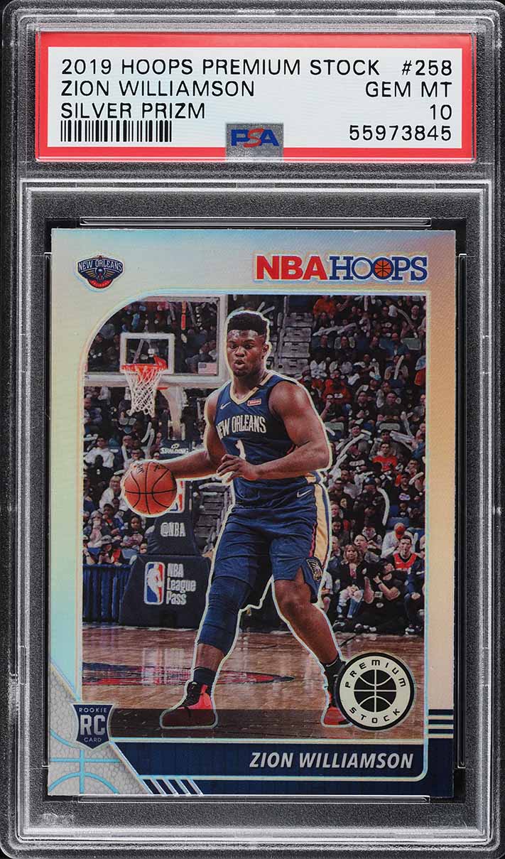 2019 Hoops Premium Stock Pulsar Zion Williamson ROOKIE RC