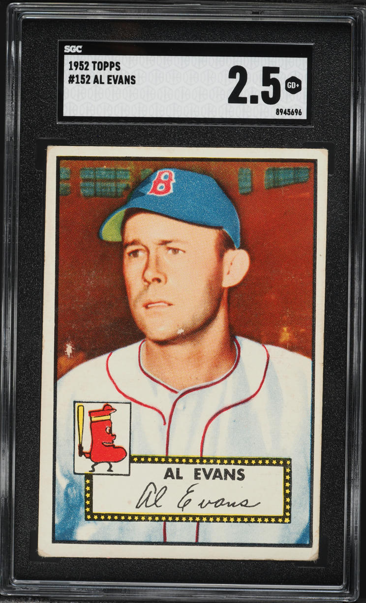 1952 Topps Al Evans #152 SGC 2.5 GD+