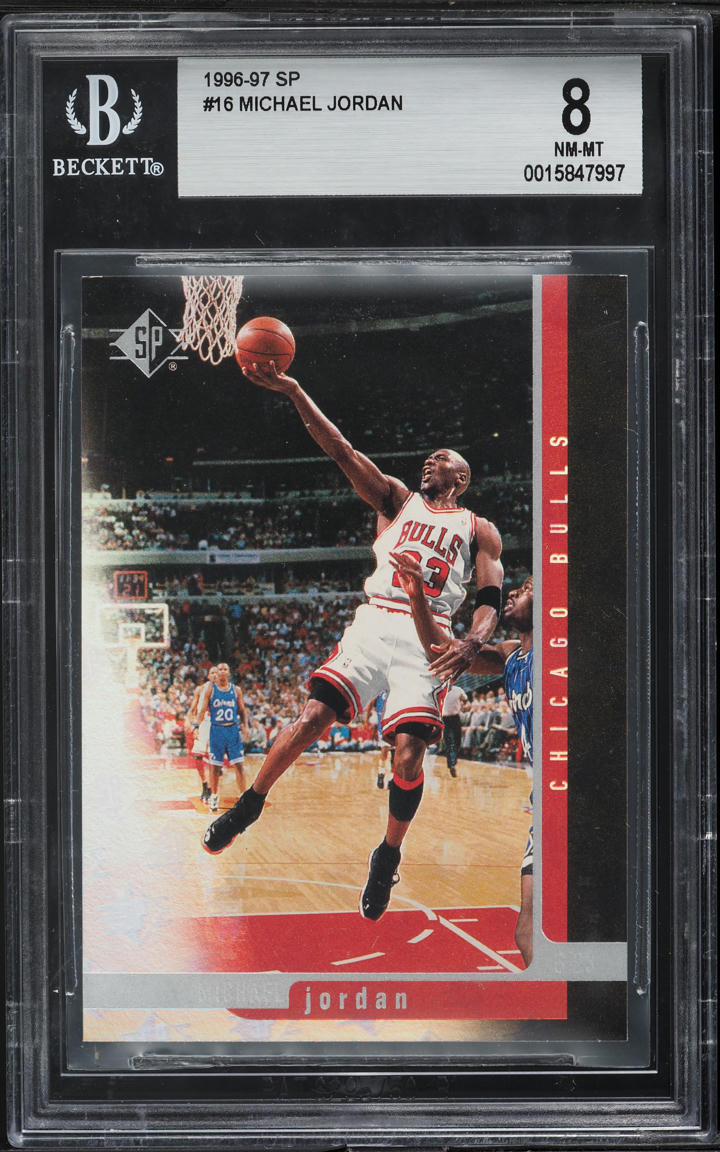 1996 SP Basketball Michael Jordan #16 BGS 8 NM-MT