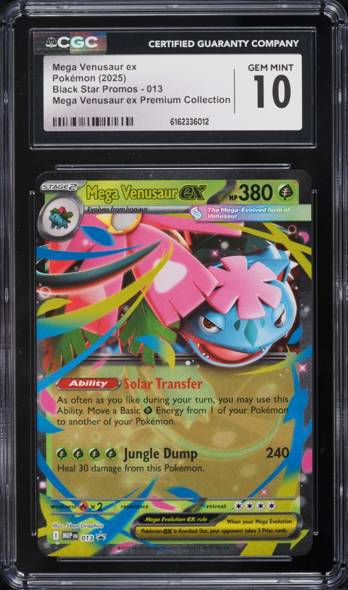 2025 Pokemon Mega Evolution Promo Premium Collection Mega Venusaur EX #13 CGC 10 GEM MINT