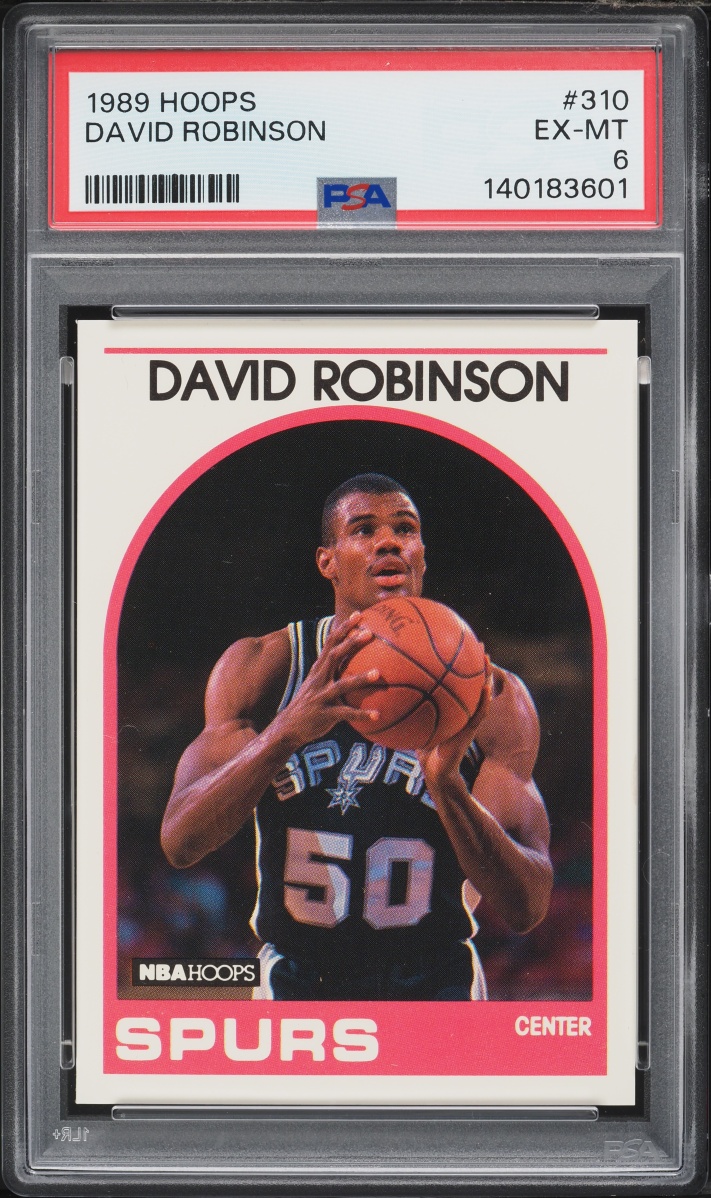 1989 Hoops David Robinson ROOKIE #310 PSA 6 EXMT