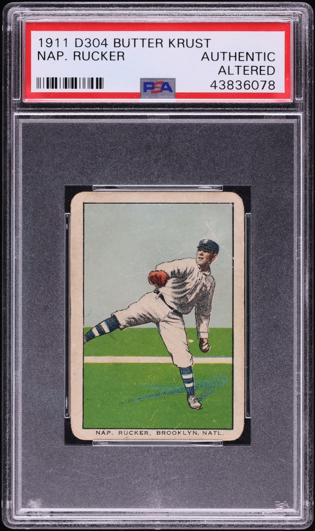 1911 D304 Brunners Bread Nap Rucker PSA AUTH