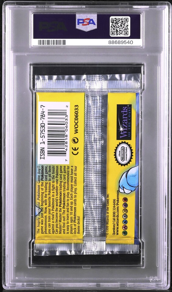 1999 Pokemon Base Set  1st Edition Booster Pack Blastoise Art PSA 10 GEM MINT