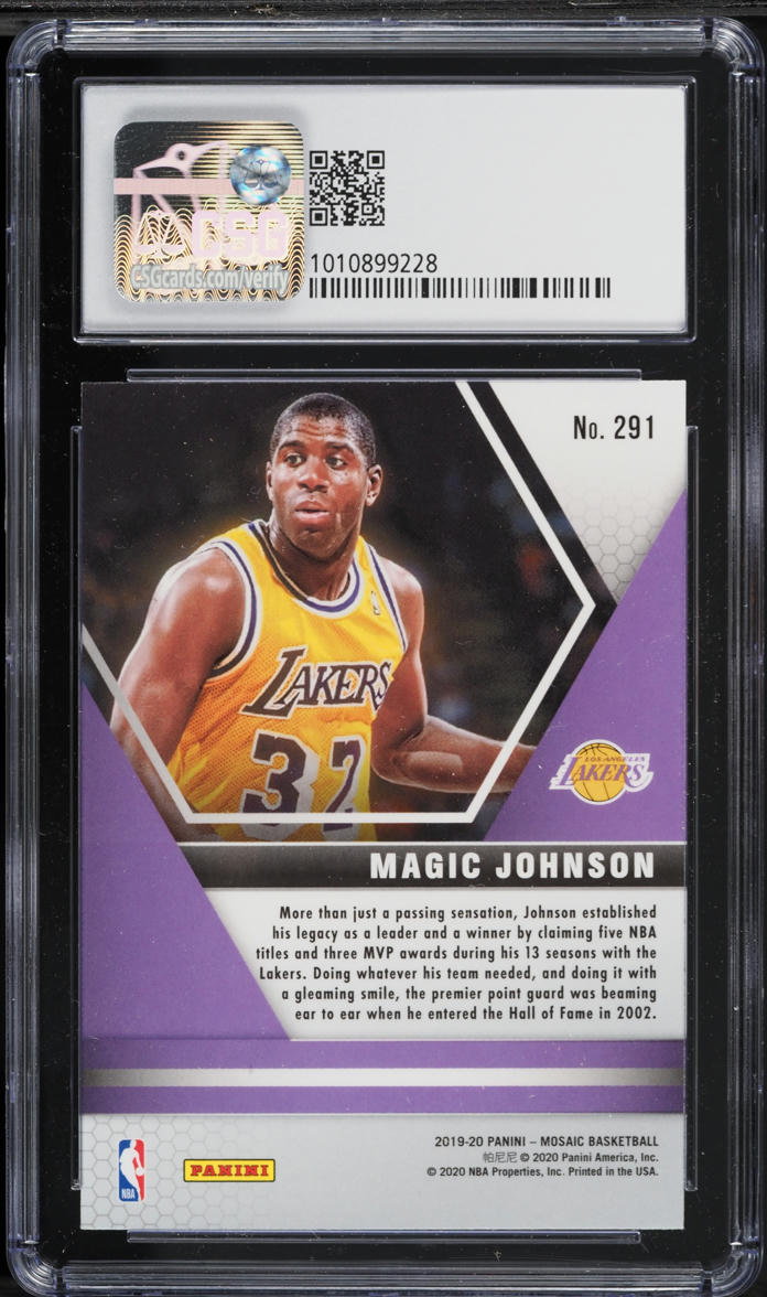 2019 Panini Mosaic Magic Johnson #291 CSG 8.5 NM-MT+