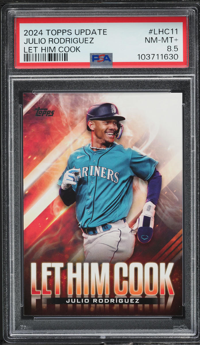 2024 Topps Update Let Him Cook Julio Rodriguez #LHC-11 PSA 8.5 NM-MT+