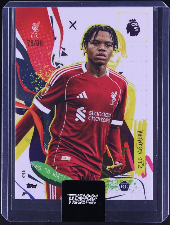 2025 Topps Total Football Vibrant Velocity Ronaldinho /99 #588 on
