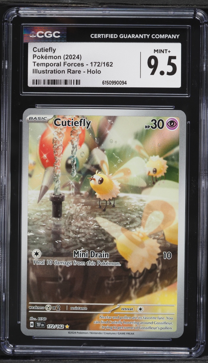 2024 Pokemon Scarlet & Violet Temporal Forces IR Cutiefly #172 CGC 9.5 MINT+