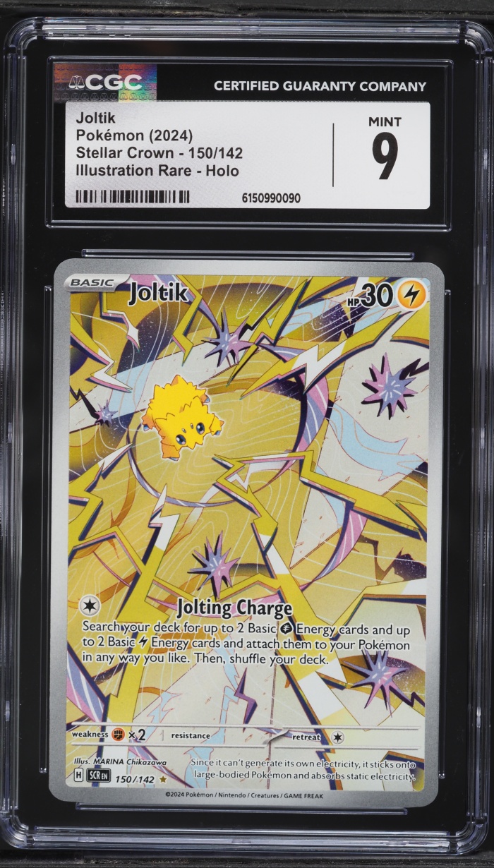 2024 Pokemon Scarlet & Violet Stellar Crown IR Joltik #150 CGC 9 MINT