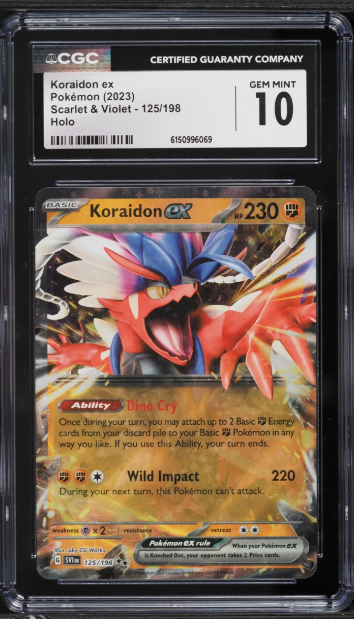 2023 Pokemon Scarlet & Violet Holo Koraidon Ex #125 CGC 10 GEM MINT
