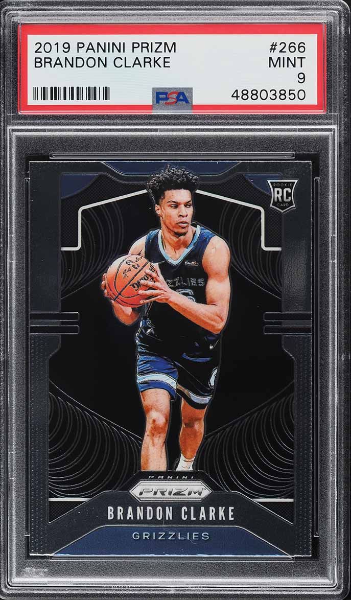 2019 Panini Prizm Brandon Clarke ROOKIE #266 PSA 9 MINT - Main Image