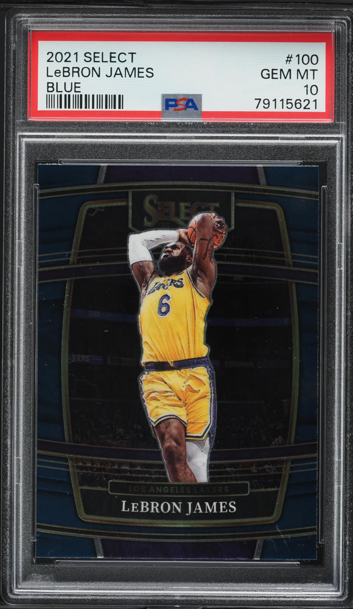 2021 Select Concourse Blue LeBron James #100 PSA 10 GEM MINT