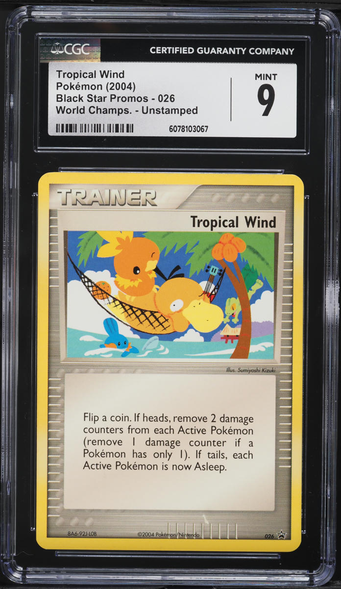 2004 Pokemon Promo World Championships Unstamped Tropical Wind #26 CGC 9 MINT
