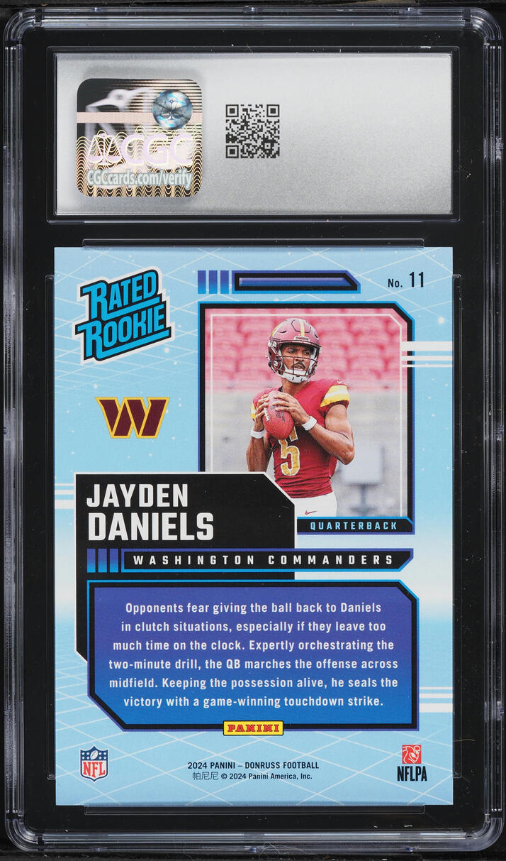 2024 Donruss Retro Jayden Daniels ROOKIE #11 CGC 10 GEM MINT