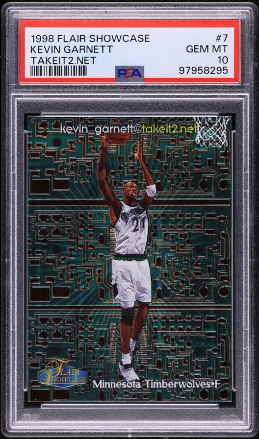 1998 Flair Showcase Row 3 Kevin Garnett #4 CGC AUTH on Fanatics