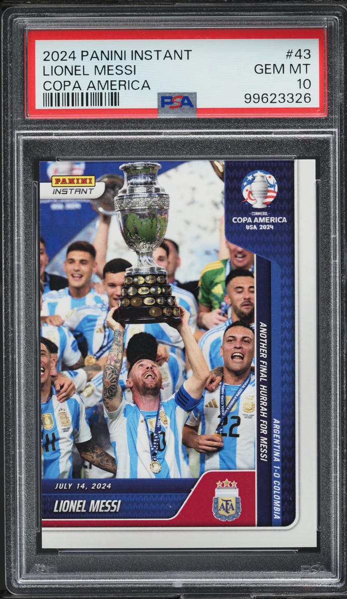 2024 Panini Instant Copa America Lionel Messi /12674 #43 PSA 10 GEM MINT