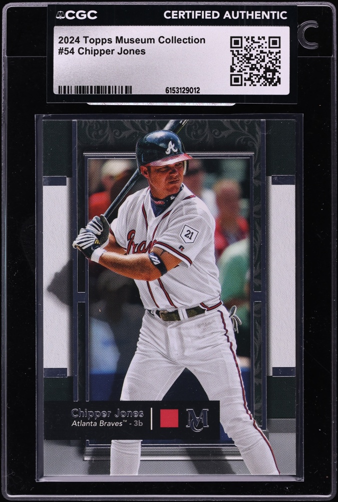 2024 Topps Museum Collection Chipper Jones #54 CGC AUTH