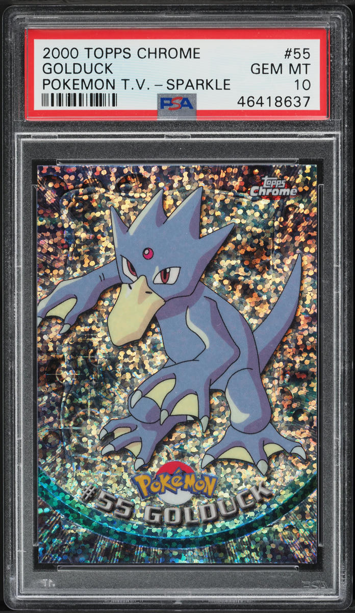 2000 Topps Chrome Pokemon Series 1 Sparkle Golduck #55 PSA 10 GEM MINT