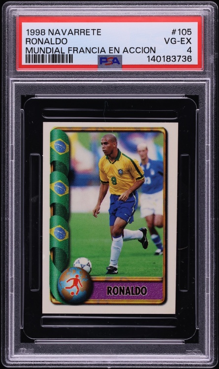 1998 Navarrete Mundial Francia En Accion Ronaldo #105 PSA 4 VGEX