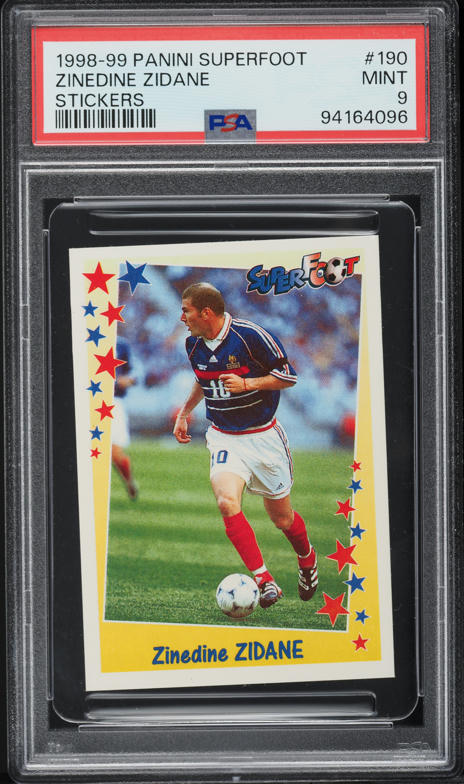1997 Panini Calcio '98 Zinedine Zidane #64 PSA 9 MINT on Fanatics