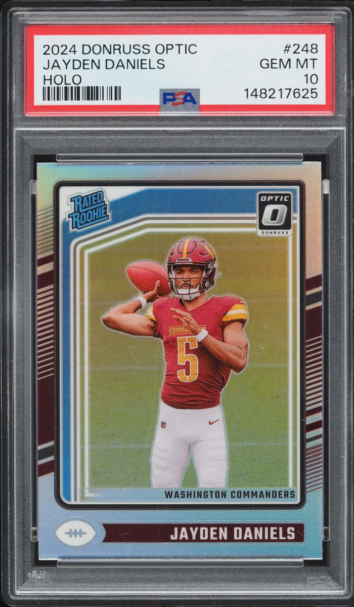 2024 Donruss Optic Holo Jayden Daniels ROOKIE #248 PSA 10 GEM MINT