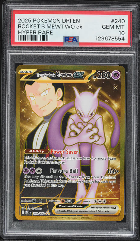 2025 Pokemon SV Destined Rivals SIR Team Rocket's Mewtwo ex #231