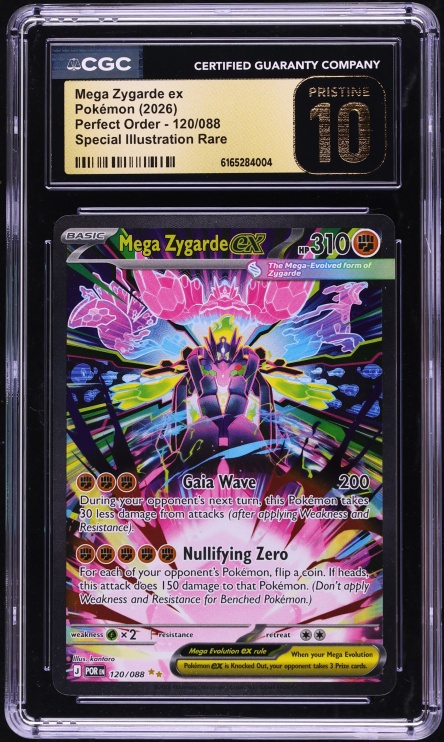 2026 Pokemon Mega Evolution Perfect Order SIR Mega Zygarde Ex #120 CGC 10 PRISTINE