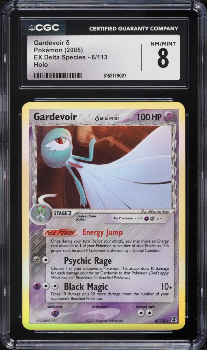 2005 Pokemon EX Delta Species Holo Gardevoir #6 CGC 8 NM-MT