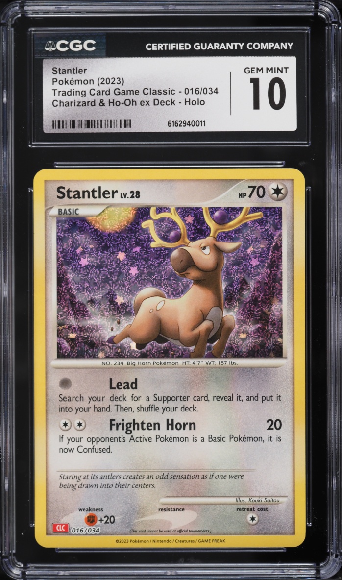2023 Pokemon TCG Classic Collection Holo Stantler #16 CGC 10 GEM MINT
