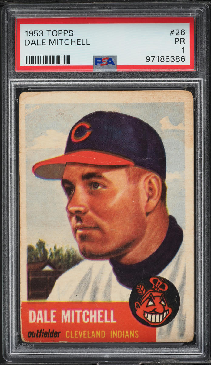 1953 Topps Dale Mitchell #26 PSA 1 PR