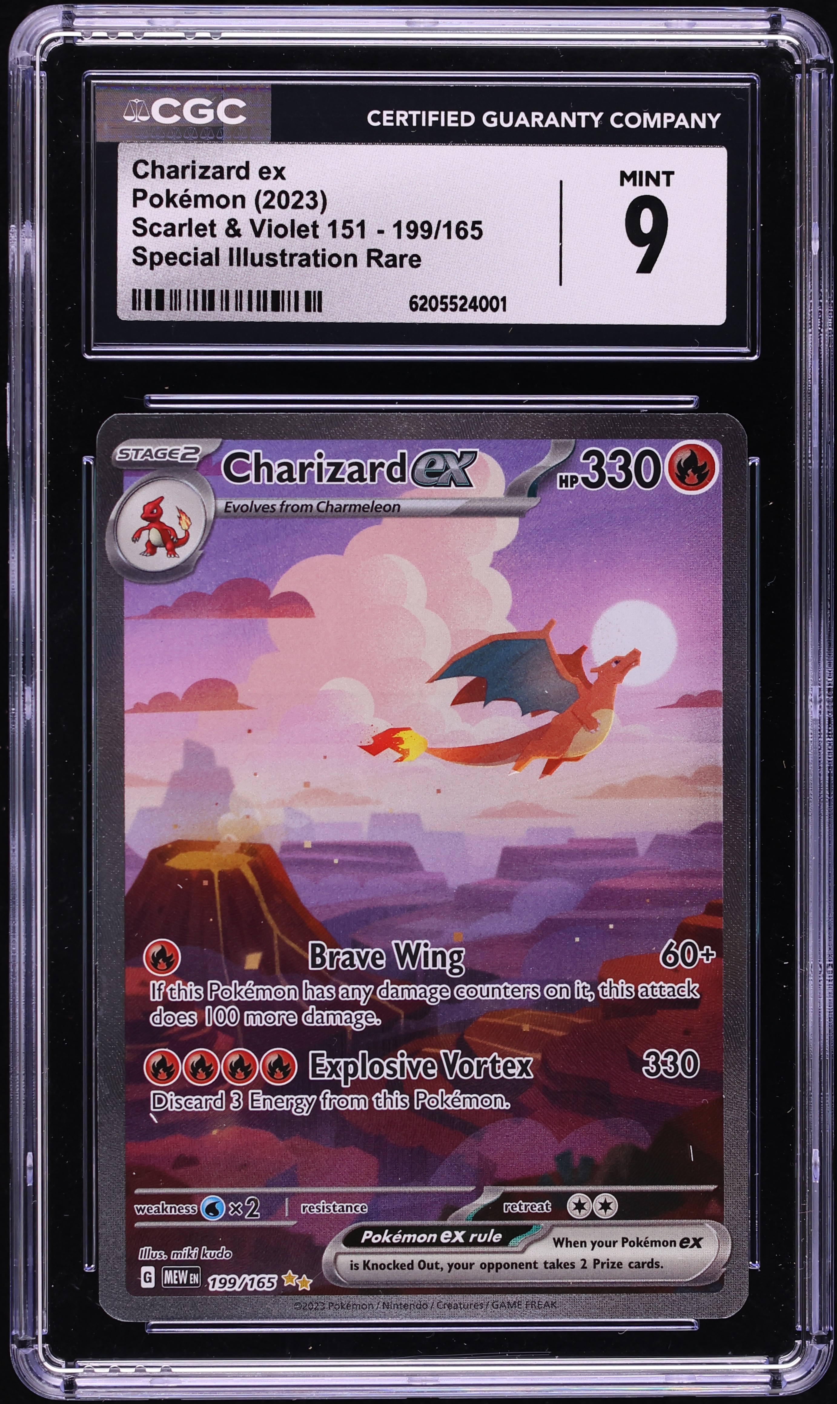2023 Pokemon Scarlet & Violet 151 SIR Charizard Ex #199 CGC 9 MINT