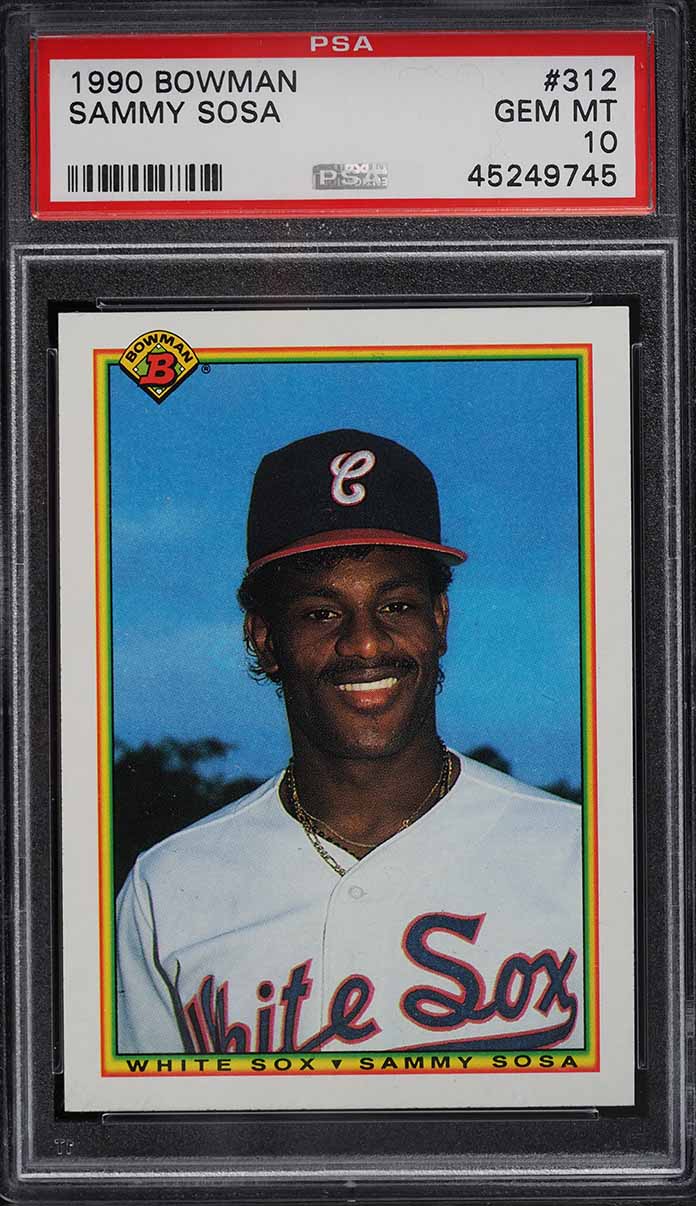 1999 Fleer Brilliants 24KT Gold Sammy Sosa /24 #66TG PSA 8 NM-MT