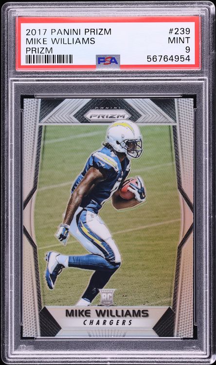 2017 Panini Prizm Mike Williams ROOKIE #239 PSA 9 MINT