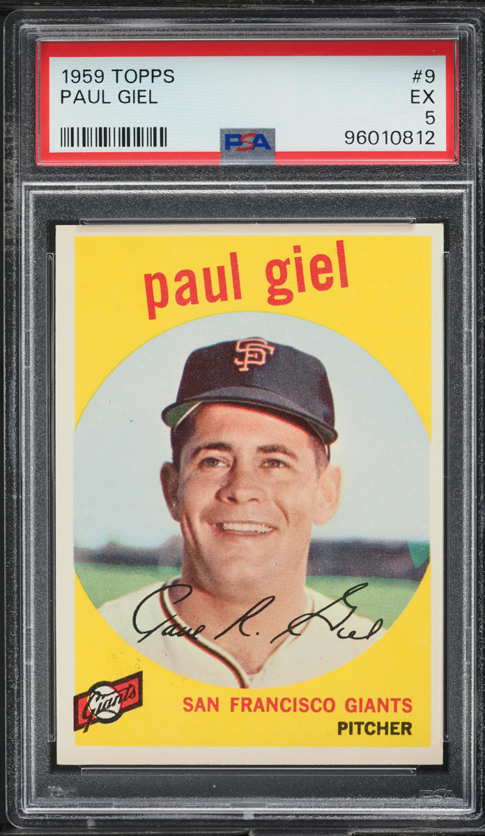 1959 Topps Paul Giel #9 PSA 5 EX