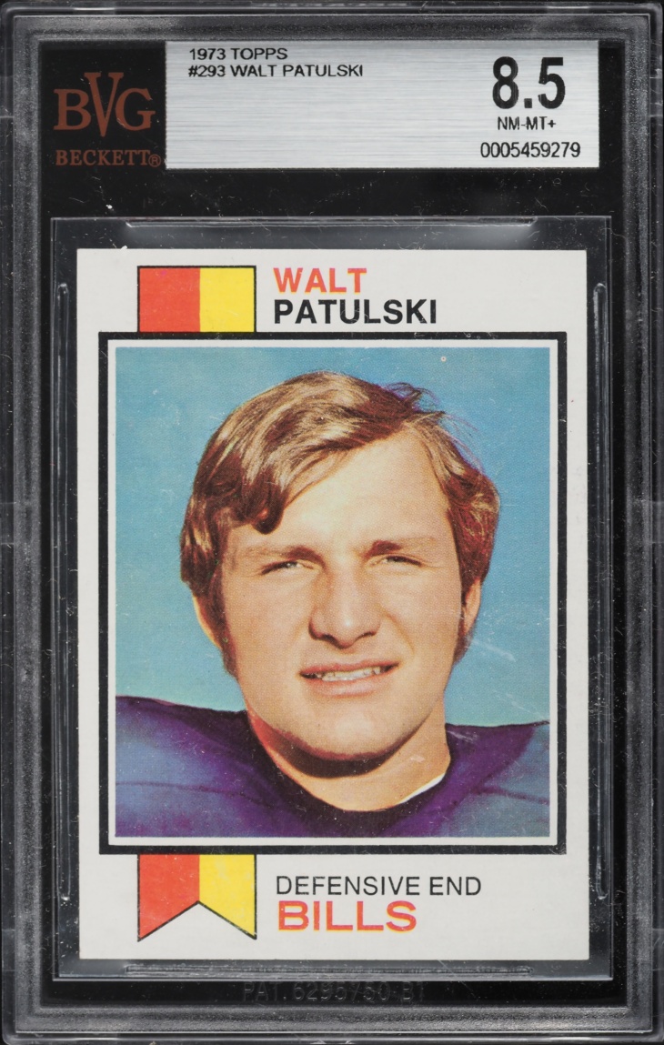 1973 Topps Football Walt Patulski #293 BVG 8.5 NM-MT+