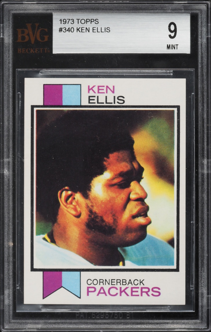 1973 Topps Football Ken Ellis #340 BVG 9 MINT