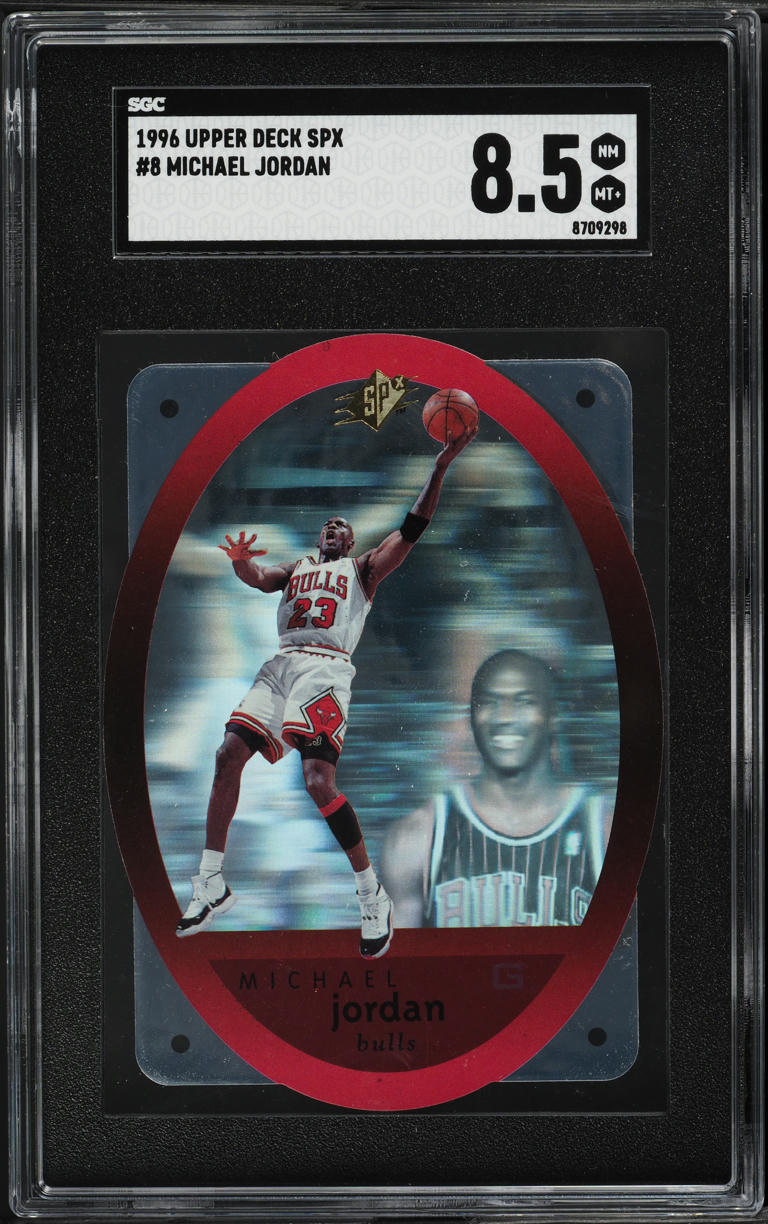 1996 SPx Die-Cut Michael Jordan #8 SGC 8.5 NM-MT+