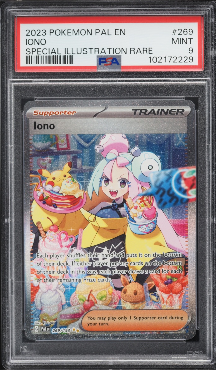2023 Pokemon Scarlet & Violet Paldea Evolved SIR Iono #269 PSA 9 MINT