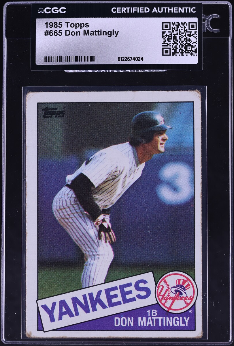 1985 Topps Don Mattingly #665 CGC AUTH