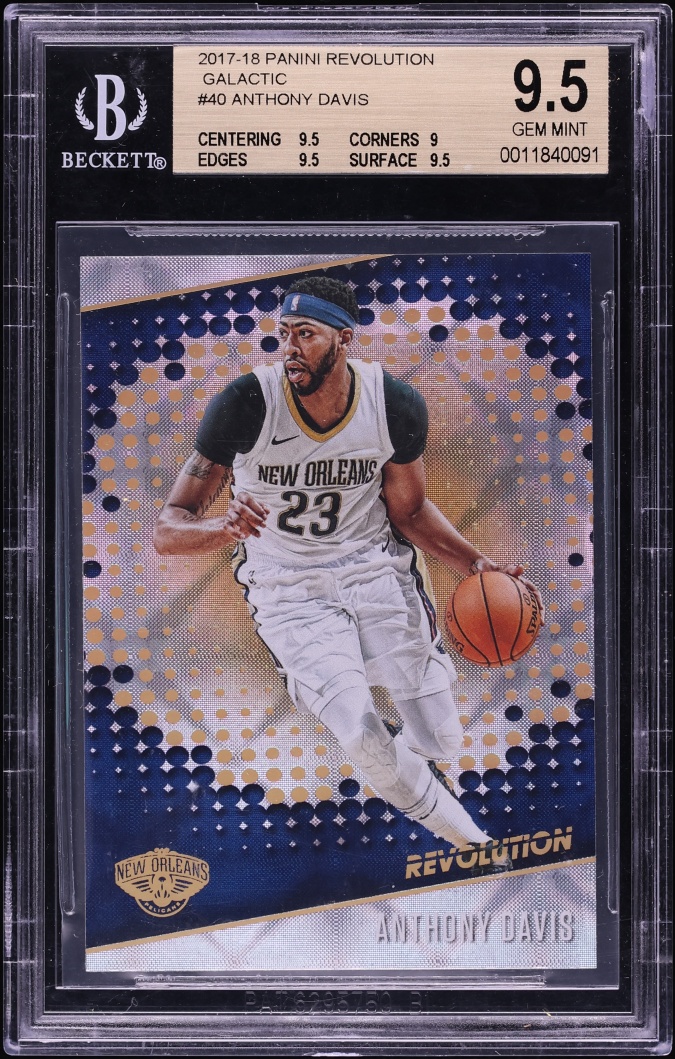 2017 Panini Revolution Galactic Anthony Davis #40 BGS 9.5 GEM MINT