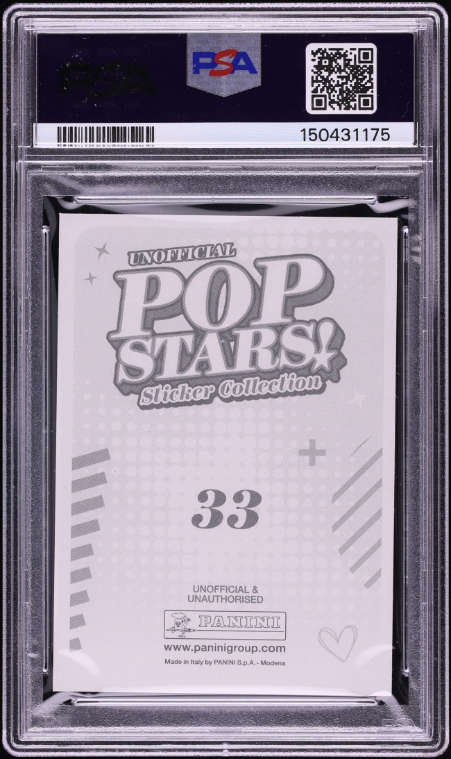 2025 Panini Pop Stars! Taylor Swift #33 PSA 8 NM-MT - Photo 2