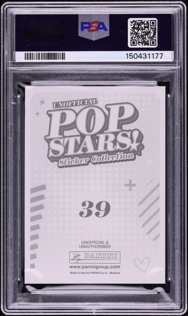 2025 Panini Pop Stars! Taylor Swift #39 PSA 9 MINT - Photo 2