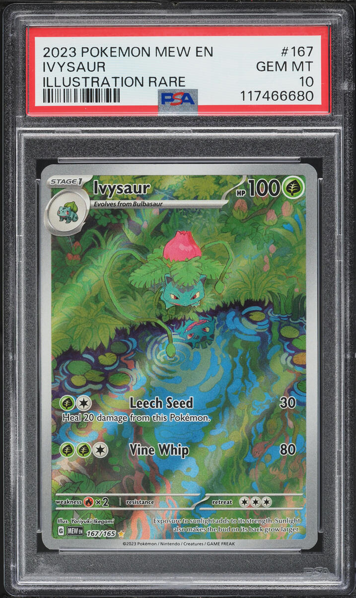 2023 Pokemon Scarlet & Violet 151 IR Ivysaur #167 PSA 10 GEM MINT