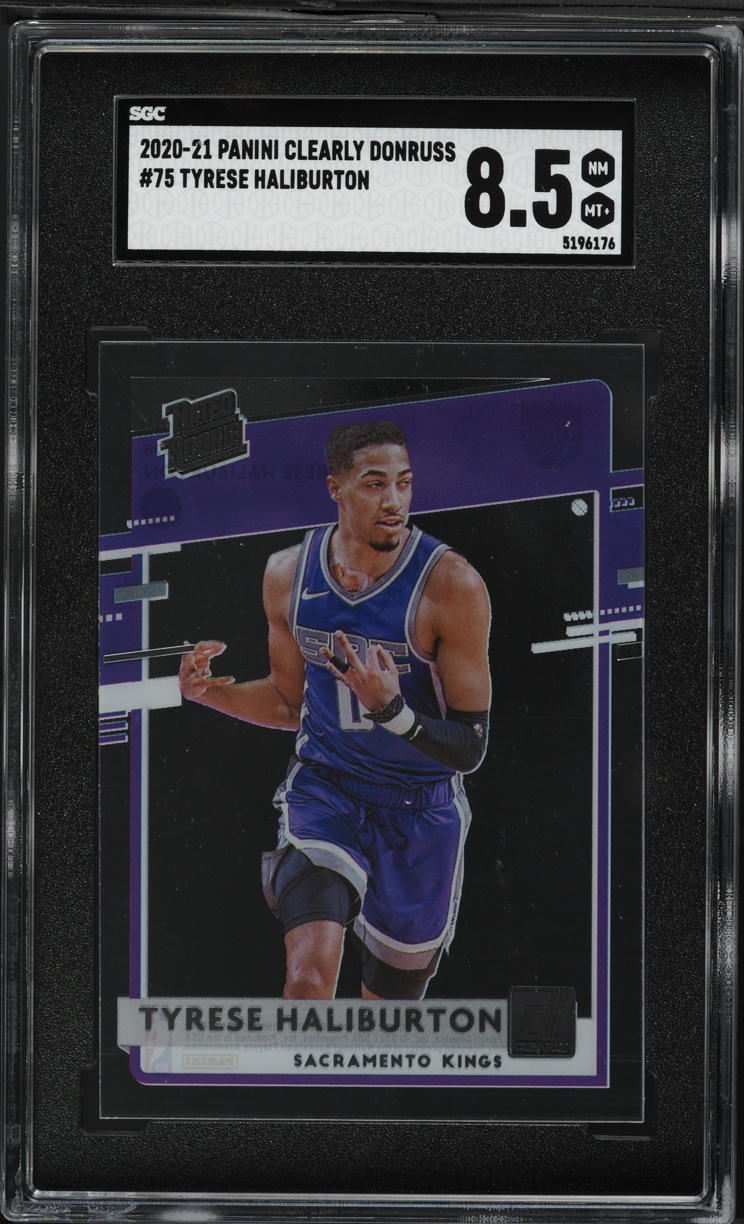 2020 Panini Clearly Donruss Tyrese Haliburton ROOKIE #75 SGC 8.5 NM-MT+