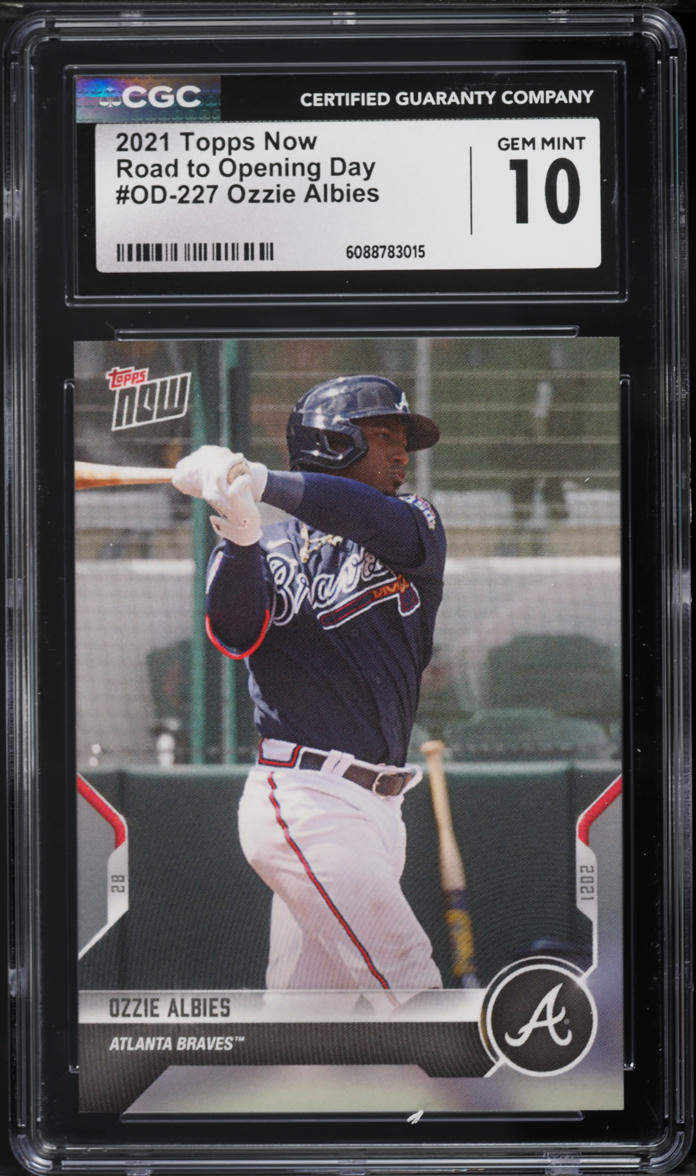2021 Topps Now Road To Opening Day Ozzie Albies #OD-227 CGC 10 GEM