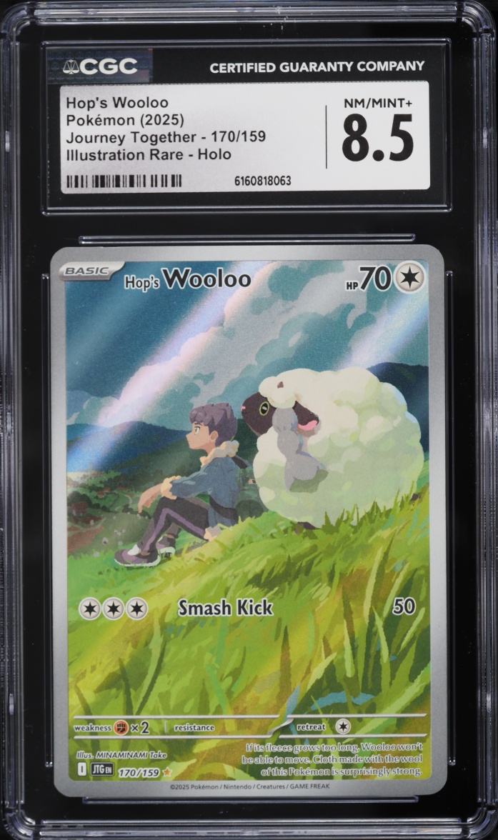 2025 Pokemon Scarlet & Violet Journey Together IR Hop's Wooloo #170 CGC 8.5 NM-MT+