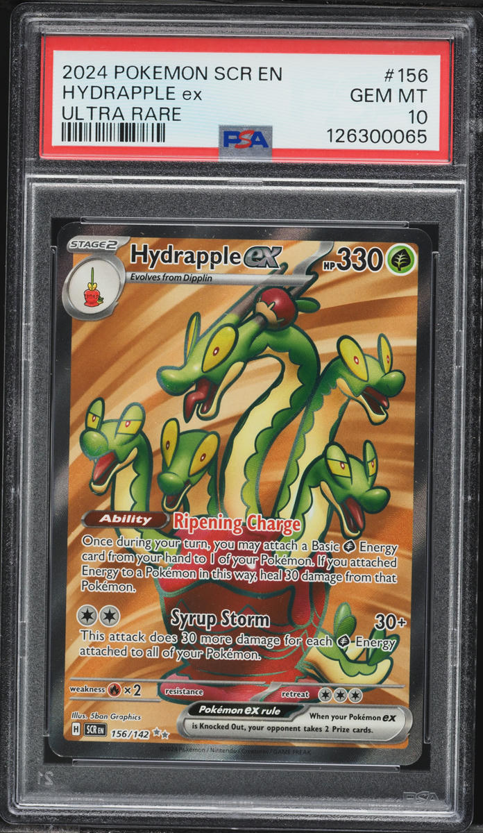 2024 Pokemon Scarlet & Violet Stellar Crown Full Art Hydrapple ex #156 PSA 10 GEM MINT