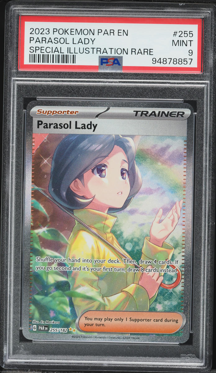 2023 Pokemon Scarlet & Violet Paradox Rift SIR Parasol Lady #255 PSA 9 MINT