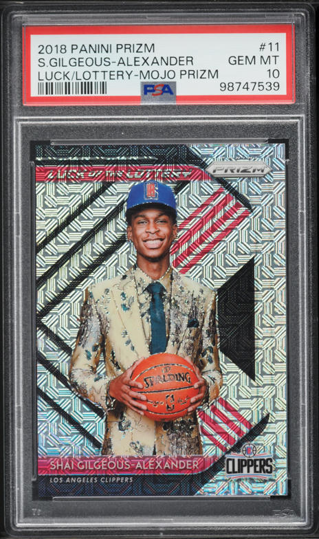 2018 Select Courtside Silver Prizm Shai Gilgeous-Alexander ROOKIE