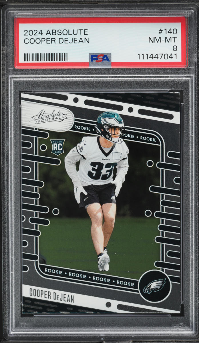 2024 Absolute Football Cooper DeJean ROOKIE #140 PSA 8 NM-MT